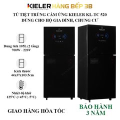Tủ sấy chén tiệt trùng cảm ứng Kieler KL-TC 520