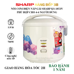 Nồi cơm điện Sharp 1.8 lít KS-18TJV