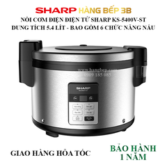 Nồi cơm điện tử Sharp KS-5400V-ST 5.4 lít