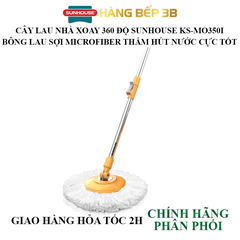 Cây lau nhà xoay 360 độ Sunhouse KS-MO350I