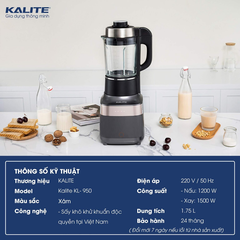 Máy làm sữa hạt Kalite 1.75 lít KL-950