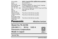 Máy lọc nước ion kiềm Panasonic TK-AS700-WVN