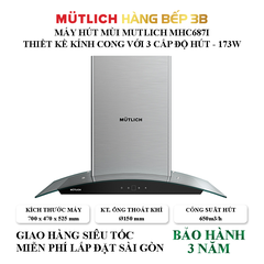 Máy hút mùi Mutlich MHC687I - Thương hiệu Đức