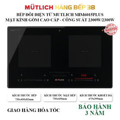 Bếp đôi điện từ Mutlich MIM6015PLUS - Thương hiệu Đức