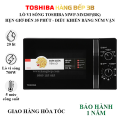 Lò vi sóng Toshiba MWP-MM20P(BK) - 20 lít