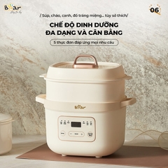 Nồi nấu chậm Bear 1.6 lít SB-NNC16 bảng Tiếng Việt