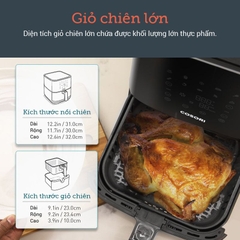 Nồi chiên không dầu Cosori CP-258-RAM 5.5 lít