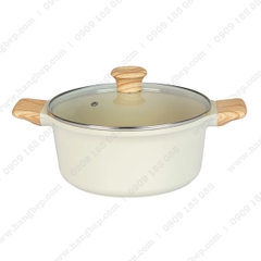 Nồi đúc men gốm Ivory Green Cook 20cm GCS233-20IH