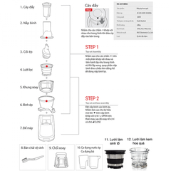 Máy ép chậm Kuvings NS-321CBM2(R) Đỏ