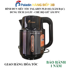 Bình đun siêu tốc Paladin PLD 102 xám