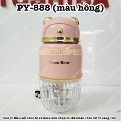 Máy xay ăn dặm 8 lưỡi Coco Bear PY-888 (màu hồng)