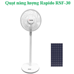 Quạt sạc năng lượng mặt trời RSF-30