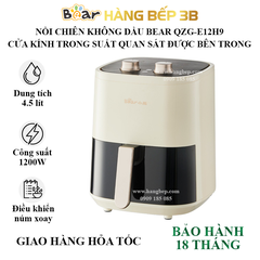 Nồi chiên không dầu Bear 4.5 lít QZG-E12H9