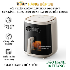 Nồi chiên không dầu Bear 5 lít QZG-F15C7