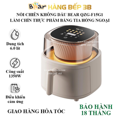 Nồi chiên không dầu Bear 6 lít QZG-F15G1