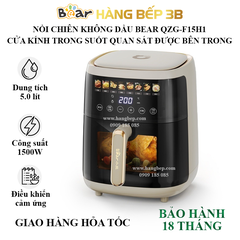 Nồi chiên không dầu Bear 5 lít QZG-F15H1