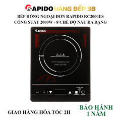 Bếp hồng ngoại đơn Rapido RC2000ES