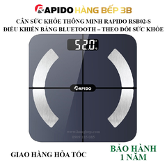 Cân điện tử sức khỏe Rapido RSB02-S - có Bluetooth