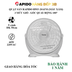 Quạt sàn Rapido RWF-20AFM (xám)