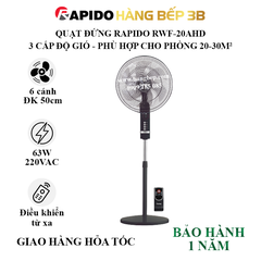 Quạt đứng Rapido RWF-20AHD