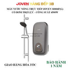 Máy nước nóng trực tiếp có bơm Joven SD80iP(G) 4500W