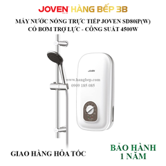 Máy nước nóng trực tiếp có bơm Joven SD80iP(W) 4500W