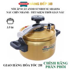 Nồi áp suất anod Sunhouse SHA8354 - 3.5 lít