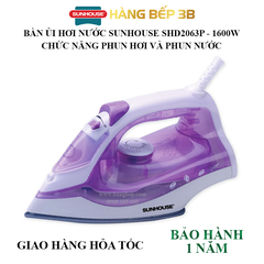 Bàn ủi hơi nước Sunhouse SHD2063P màu tím