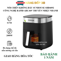 Nồi chiên không dầu Sunhouse 6.5 lít SHD4092