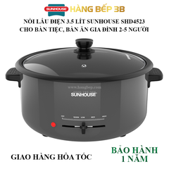 Nồi lẩu điện Sunhouse SHD4523 - 3.5 lít