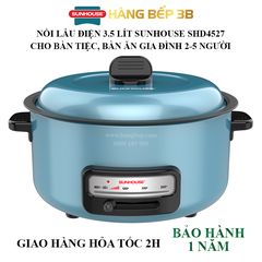 Nồi lẩu điện Sunhouse SHD4527 - 3.5 lít