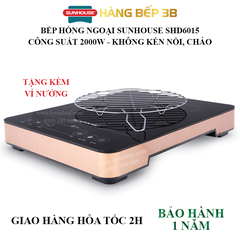 Bếp hồng ngoại Sunhouse SHD6015 - Kèm vĩ nướng