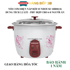 Nồi cơm điện Sunhouse 2.2 lít SHD8136