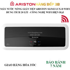 Máy nước nóng gián tiếp Ariston SLIM2 20 LUX-D WIFI 2.5 FE