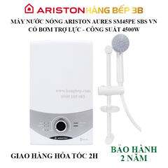 Máy nước nóng trực tiếp Ariston 4500W Aures SM45PE SBS VN