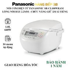 Nồi cơm điện tử Panasonic 1.0 lít SR-CL108WRAM