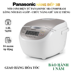 Nồi cơm điện tử Panasonic 1.8 lít SR-CP188NRAM