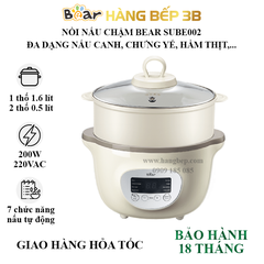 Nồi nấu chậm Bear 1.6 lít SUBE002