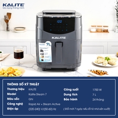 Nồi chiên không dầu hơi nước Kalite 7 lít Steam 7