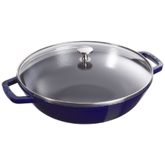 Chảo wok STAUB màu xanh đen - 29cm - 4.25L