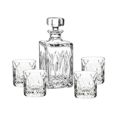 Vista Alegre - Bộ Whisky decanter & 4 ly Old fashion Chartres - 5 món - 34cm