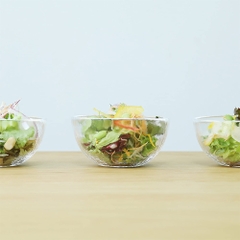 Aderia - Rimlet - Bộ tô salad thuỷ tinh - 12cm - 3 cái