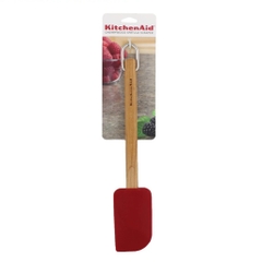 Spatula gỗ Cherry đầu silicon KITCHENAID