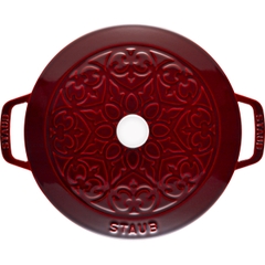 Nồi gang STAUB tròn màu đỏ Bordeaux - 26 cm (4.9L)