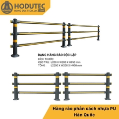 Hàng rào phân cách nhựa PU Hàn Quốc