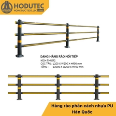 Hàng rào phân cách nhựa PU Hàn Quốc