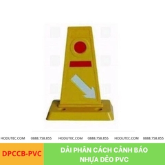 Dải phân cách cảnh báo nhựa dẻo PVC