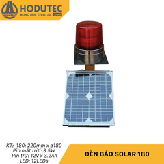Đèn báo solar pin nặng lượng mặt trời