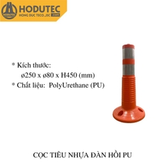 Cọc phân làn nhựa dẻo hình trụ 25x45cm, HiQ-FP-PU2545