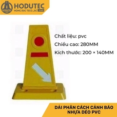 Dải phân cách cảnh báo nhựa dẻo PVC